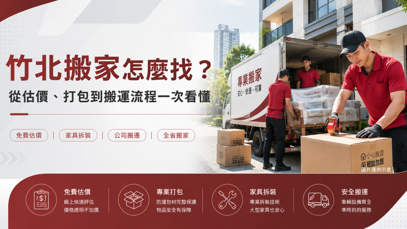 竹北搬家怎麼找?從估價、打包到搬運流程一次看懂搬家公司選擇重點